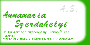 annamaria szerdahelyi business card